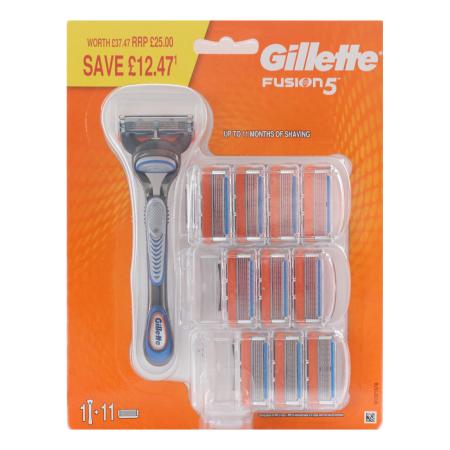 gillette-rakblad-fusion-11-stk-gratis-hyvel